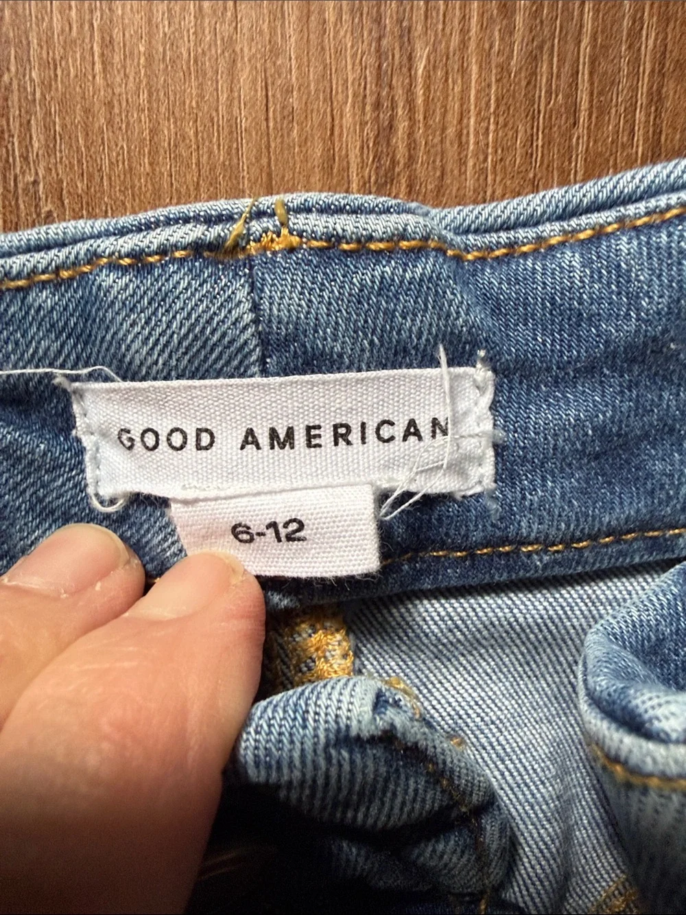 Good American Blue Light Wash Denim Jeans